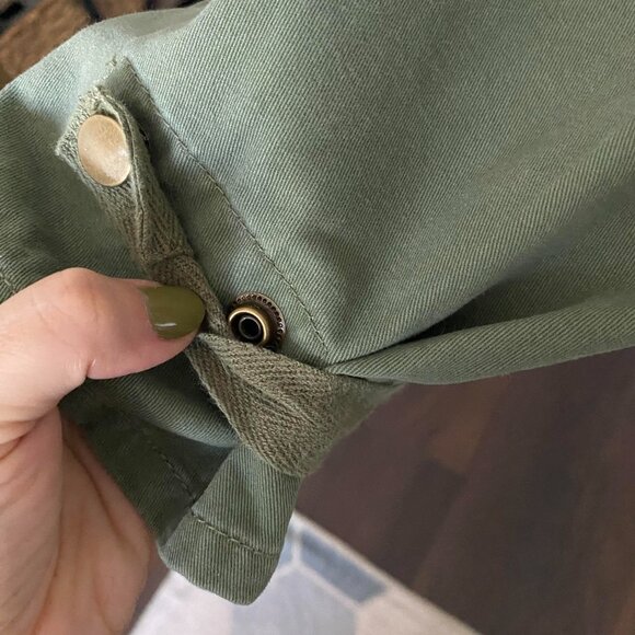 REVOLVE PISTOLA Pamela Drawstring Twill Olive Green Pants Size S - Picture 6 of 8